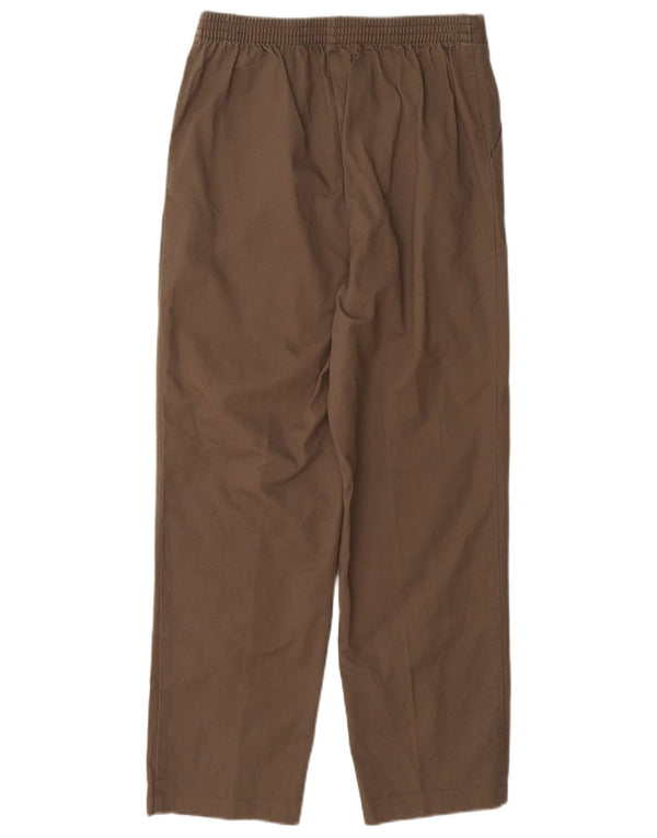Marks & Spencer Γυναικείο ίσιο casual παντελόνι UK 8 Small W26 L26 Brown