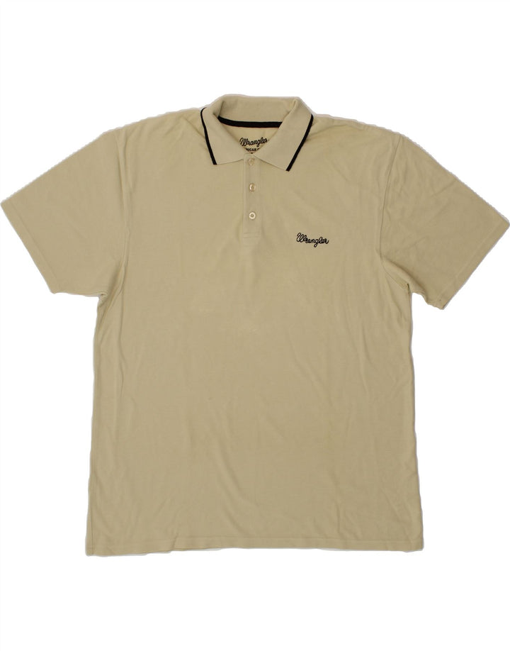 WRANGLER Mens Polo Shirt XL Beige Vintage Wrangler and Second-Hand Wrangler from Messina Hembry 