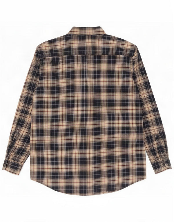 Carrera Ανδρικό φανελένιο πουκάμισο XL Navy Blue Check Cotton