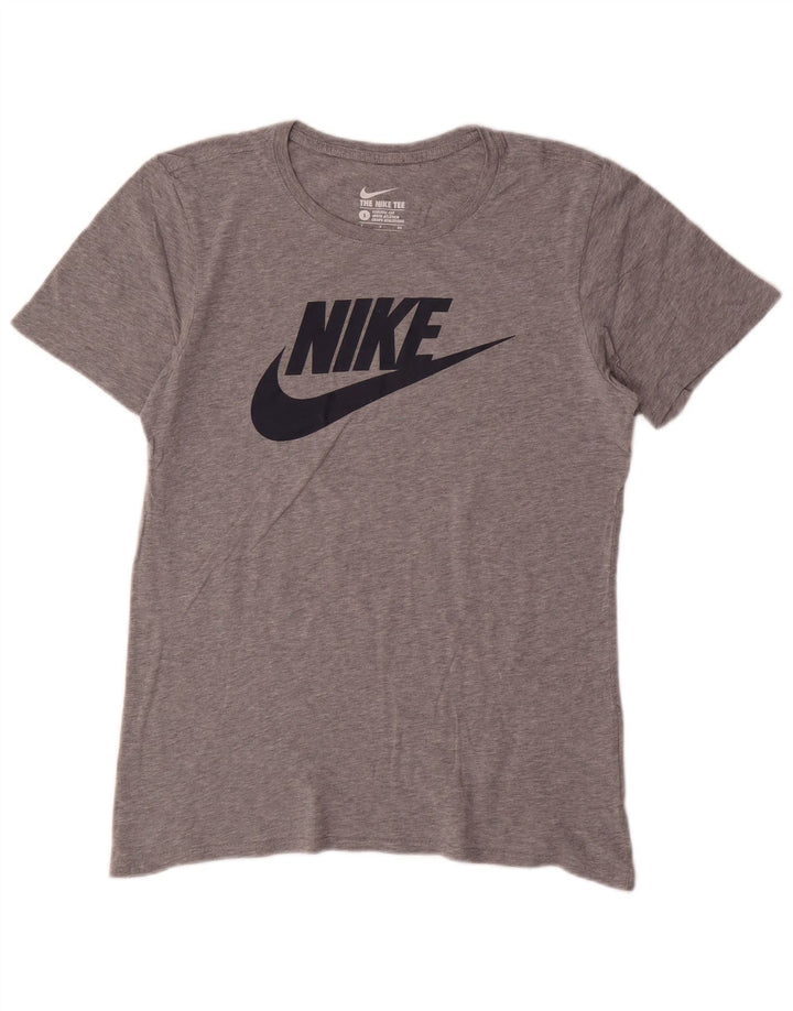 Ανδρικό γραφικό μπλουζάκι Nike, μικρό γκρι βαμβακερό