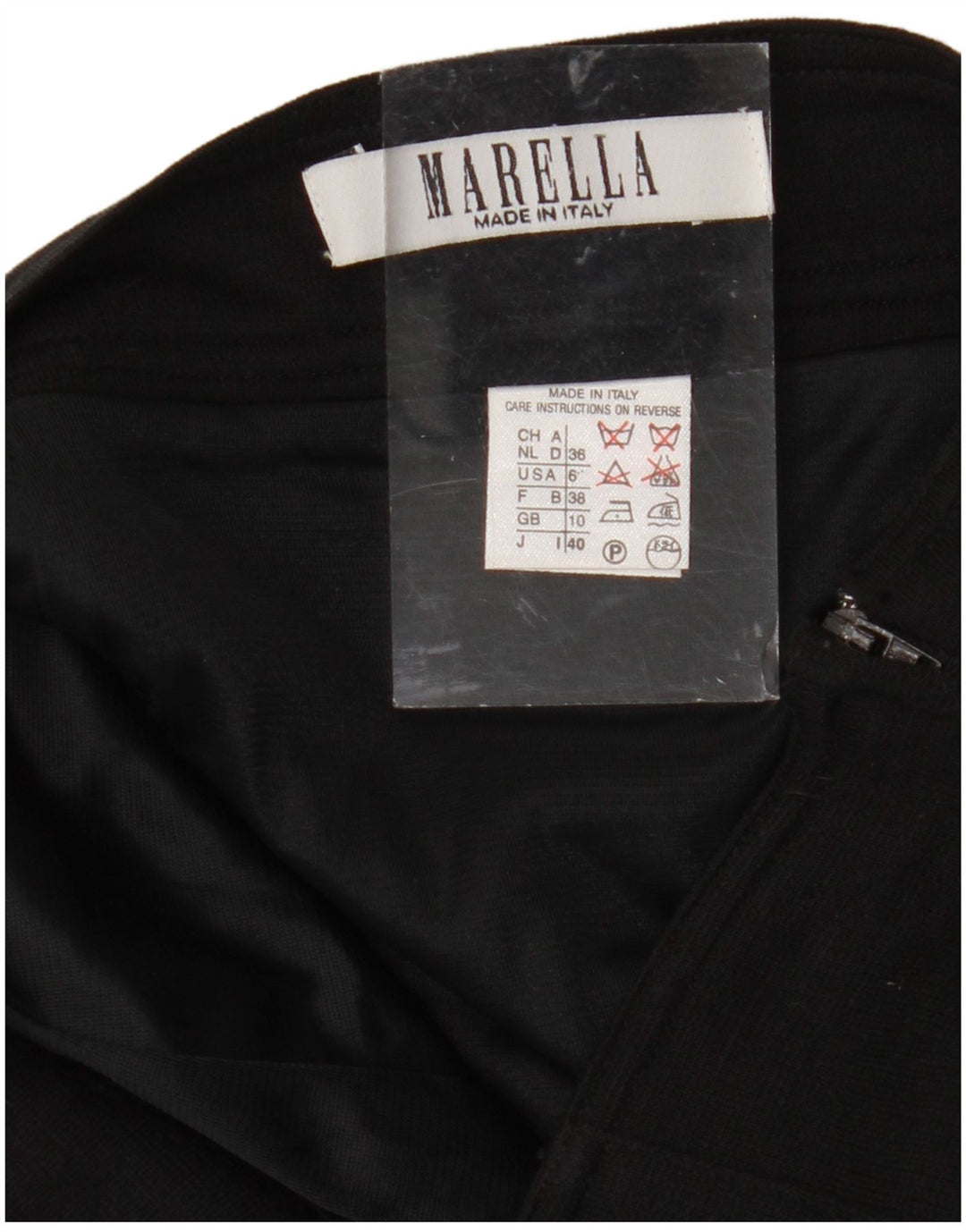 Γυναικεία Pencil Φούστα MARELLA UK 10 Small W28 Black Wool