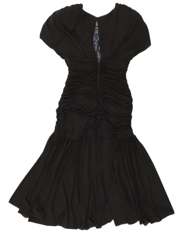 Γυναικείο Maxi Mermaid φόρεμα CASADEI UK 14 Medium Black 80s