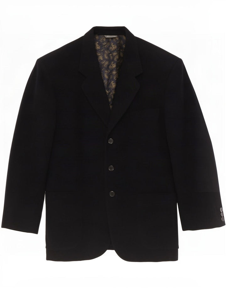 Byblos Ανδρικό τζάκετ Blazer 3 κουμπιών IT 48 Medium Navy Blue Wool