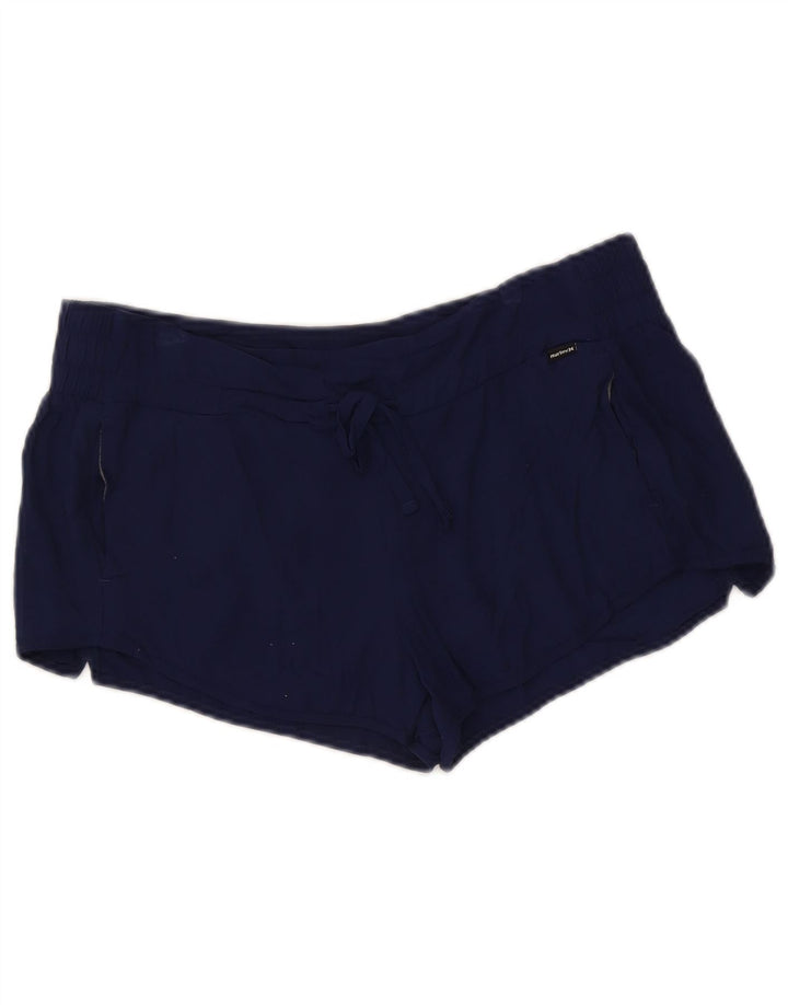 Γυναικείο αθλητικό σορτς Hurley UK 14 Medium Navy Blue Rayon