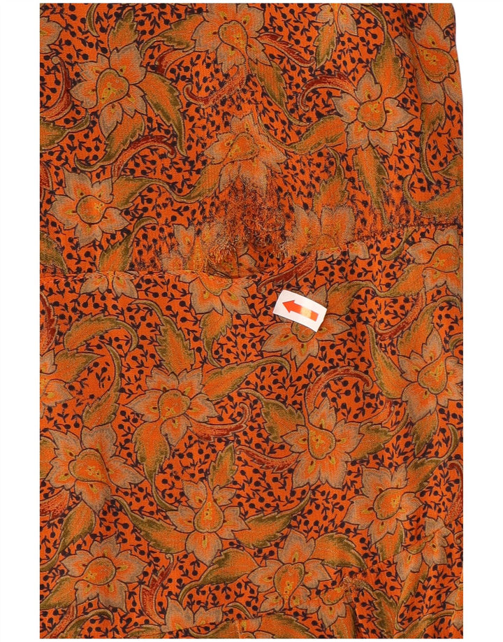 Gianfrediani Γυναικείο Maxi Φόρεμα IT44 Medium Orange Floral