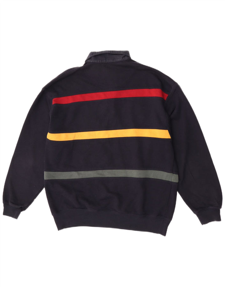 Marks & Spencer Ανδρική φούτερ St. Michael Jumper Medium Navy Blue ριγέ