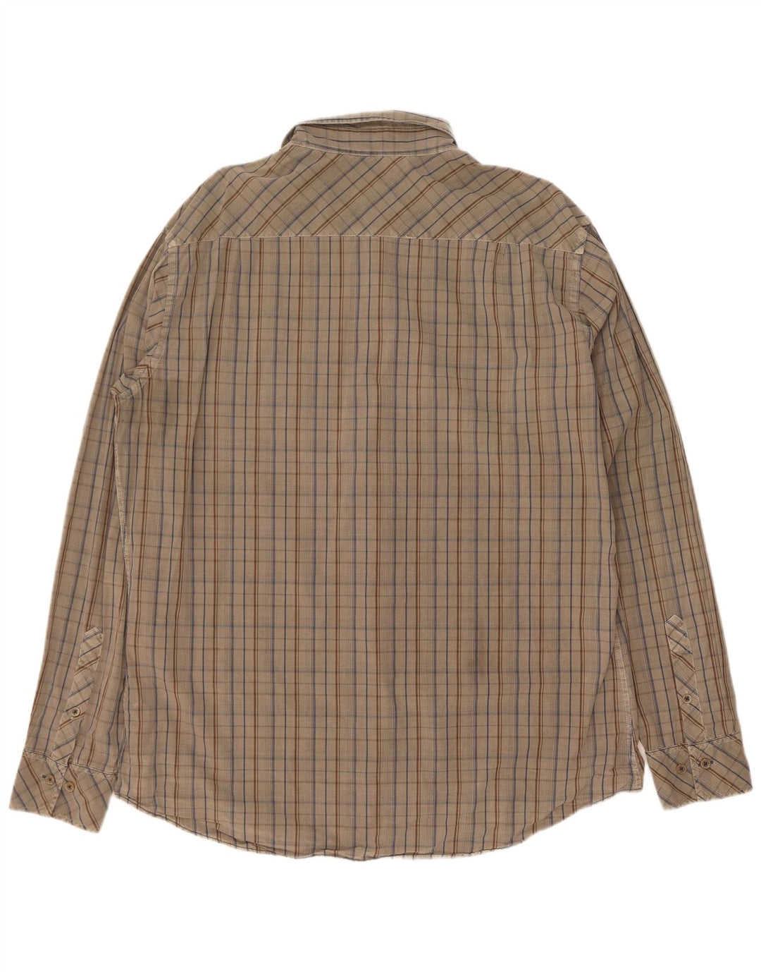 Ανδρικό πουκάμισο Marlboro Classics Regular Fit 2XL Χακί βαμβακερό