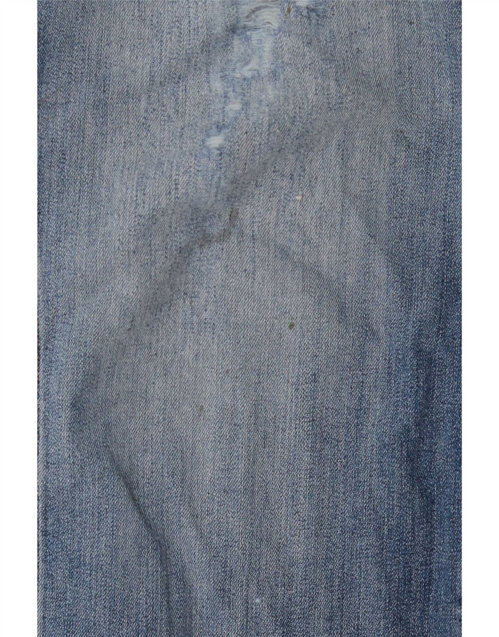 Ανδρικό τζιν Wrangler Distressed Straight W38 L27 Μπλε