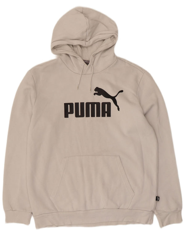 Ανδρικό γραφικό κουκούλα Puma, μεσαίο λευκό βαμβακερό