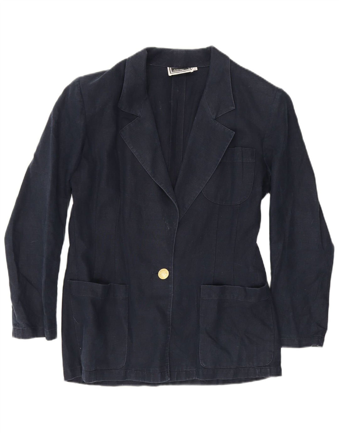 Luisa Spagnoli Γυναικείο σακάκι με 1 κουμπί UK 10 Small Navy Blue