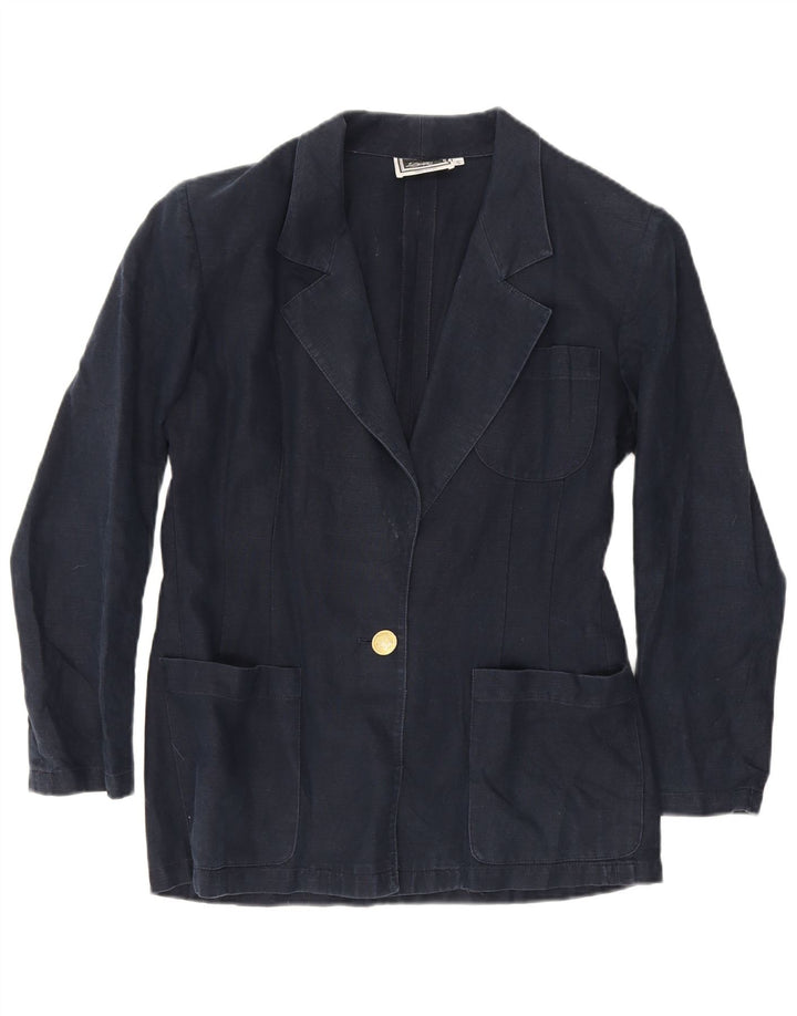 Luisa Spagnoli Γυναικείο σακάκι με 1 κουμπί UK 10 Small Navy Blue