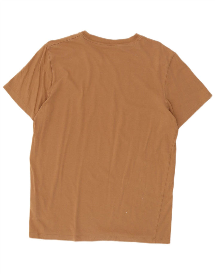 Jack & Jones Ανδρικό T-Shirt Top μεγάλο καφέ βαμβακερό