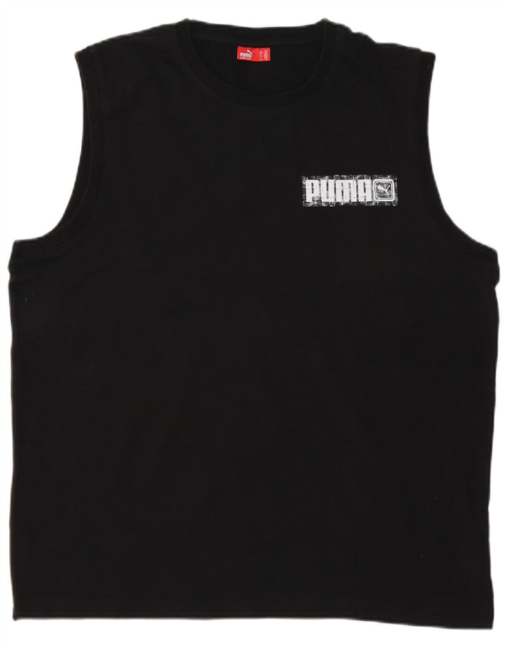 Ανδρικό γιλέκο Puma 2XL μαύρο βαμβακερό