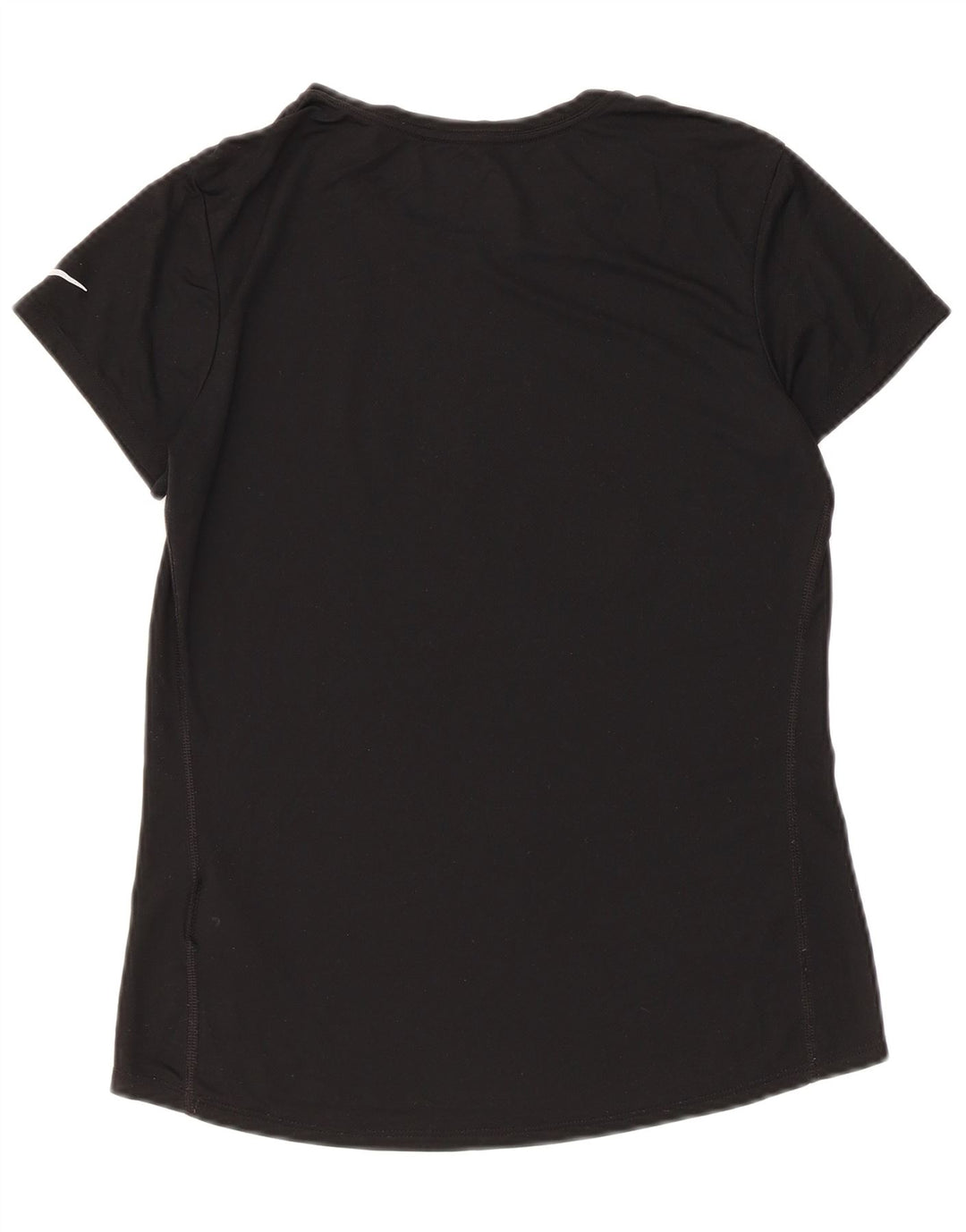 Γυναικείο γραφικό T-shirt Nike Dri Fit Top 12 μεσαίου μαύρου πολυεστέρα