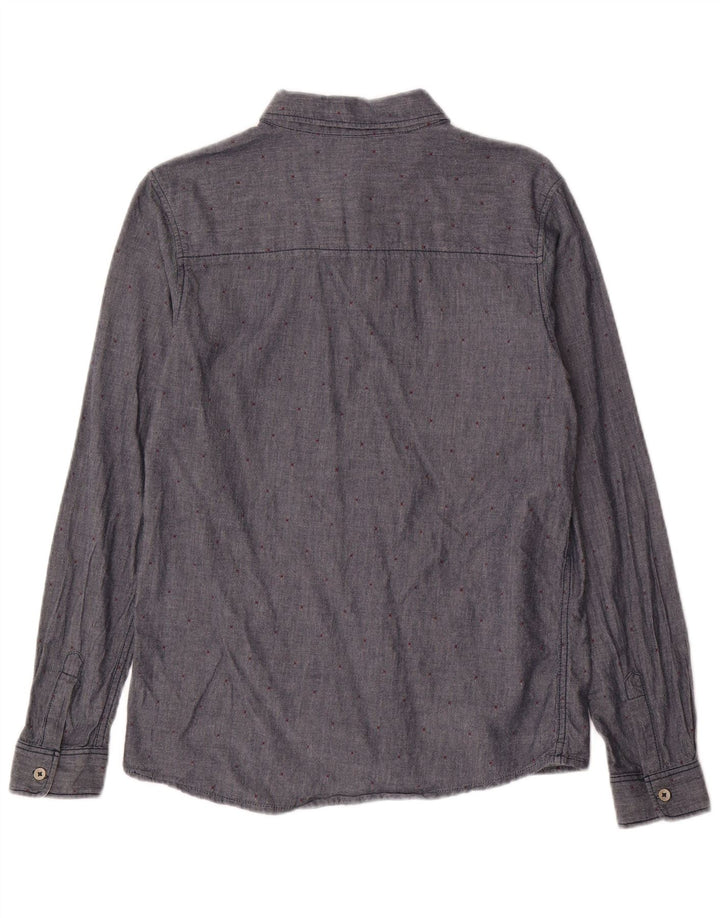 BENETTON Πουκάμισο αγοριών 13-14 ετών 3XL Navy Blue με στίγματα