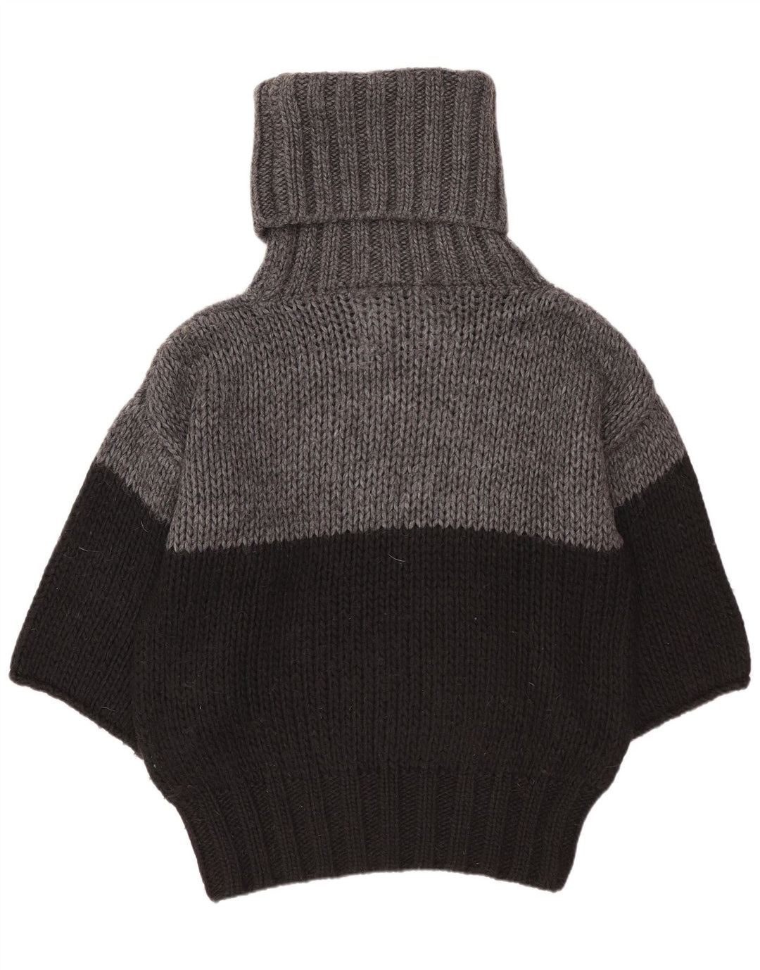 Γυναικείο πουλόβερ Benetton Batwing Roll Neck Jumper UK 10 Small Black