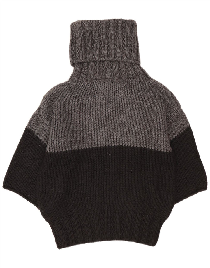 Γυναικείο πουλόβερ Benetton Batwing Roll Neck Jumper UK 10 Small Black