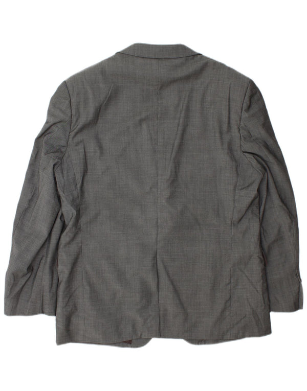 Marks & Spencer Ανδρικό σακάκι blazer UK 42 μεγάλο γκρι μαλλί