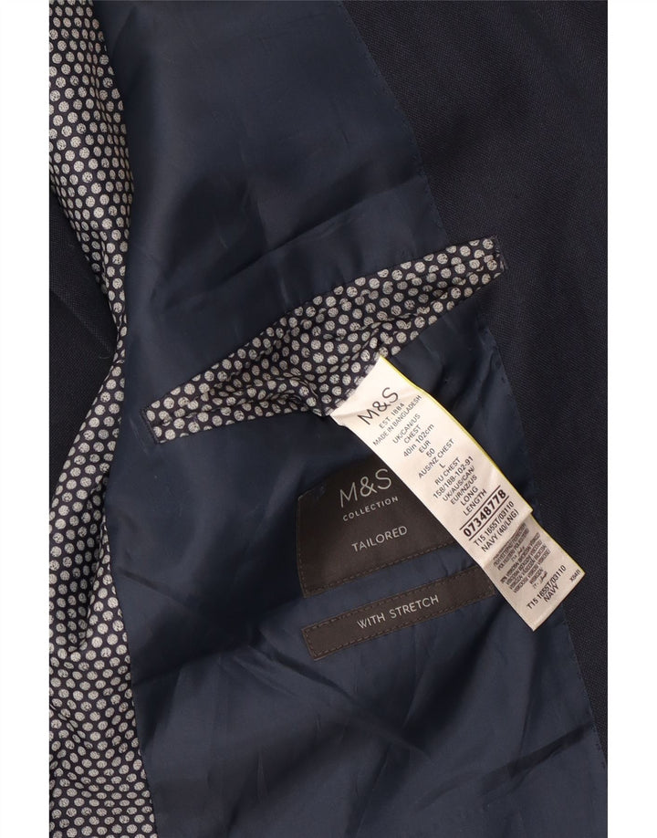 Marks & Spencer Ανδρικό μπλέιζερ με 2 κουμπιά μπουφάν UK 40 Medium Navy Blue