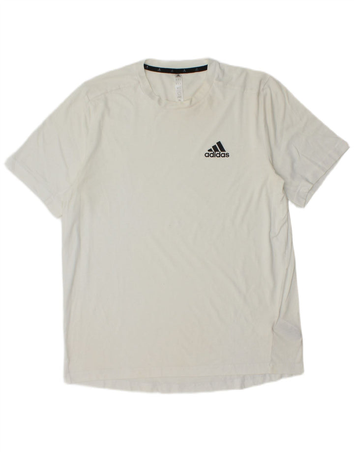 Adidas Ανδρικό T-Shirt Aeroready Τοπ μεσαίο λευκό πολυεστέρας