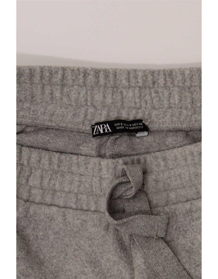 Zara Γυναικεία αθλητική φόρμα παντελόνι Joggers UK 8 Small Grey Polyester