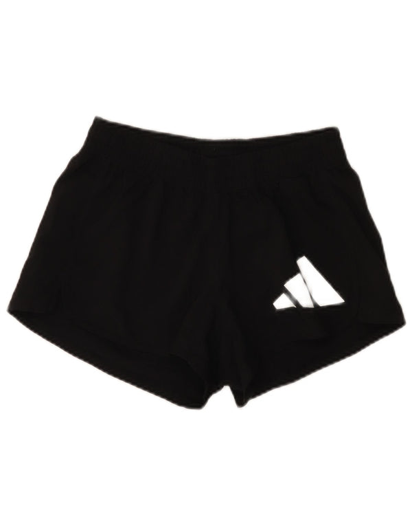 Adidas Γυναικεία Aeroready γραφικά αθλητικά σορτς UK 4/6 XS μαύρο πολυεστέρα