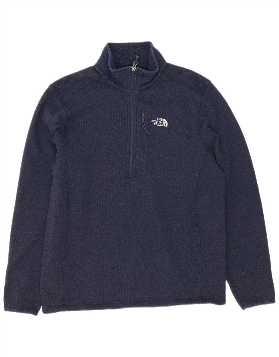 Ανδρικό πουλόβερ με φερμουάρ North Face με μεσαίο μπλε πολυεστέρα
