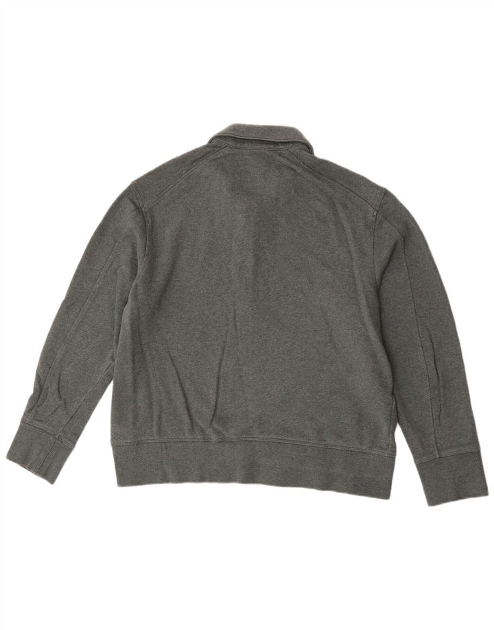 Ανδρικό φούτερ Cos Relaxed Zip Lack Jumper από μεσαίο πράσινο βαμβακερό