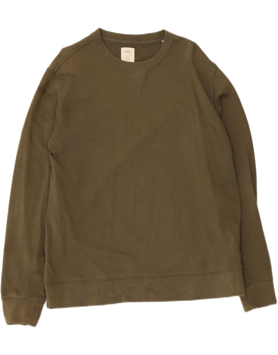 MARKS & SPENCER Ανδρικό Φούτερ Jumper XL Χακί Βαμβακερό