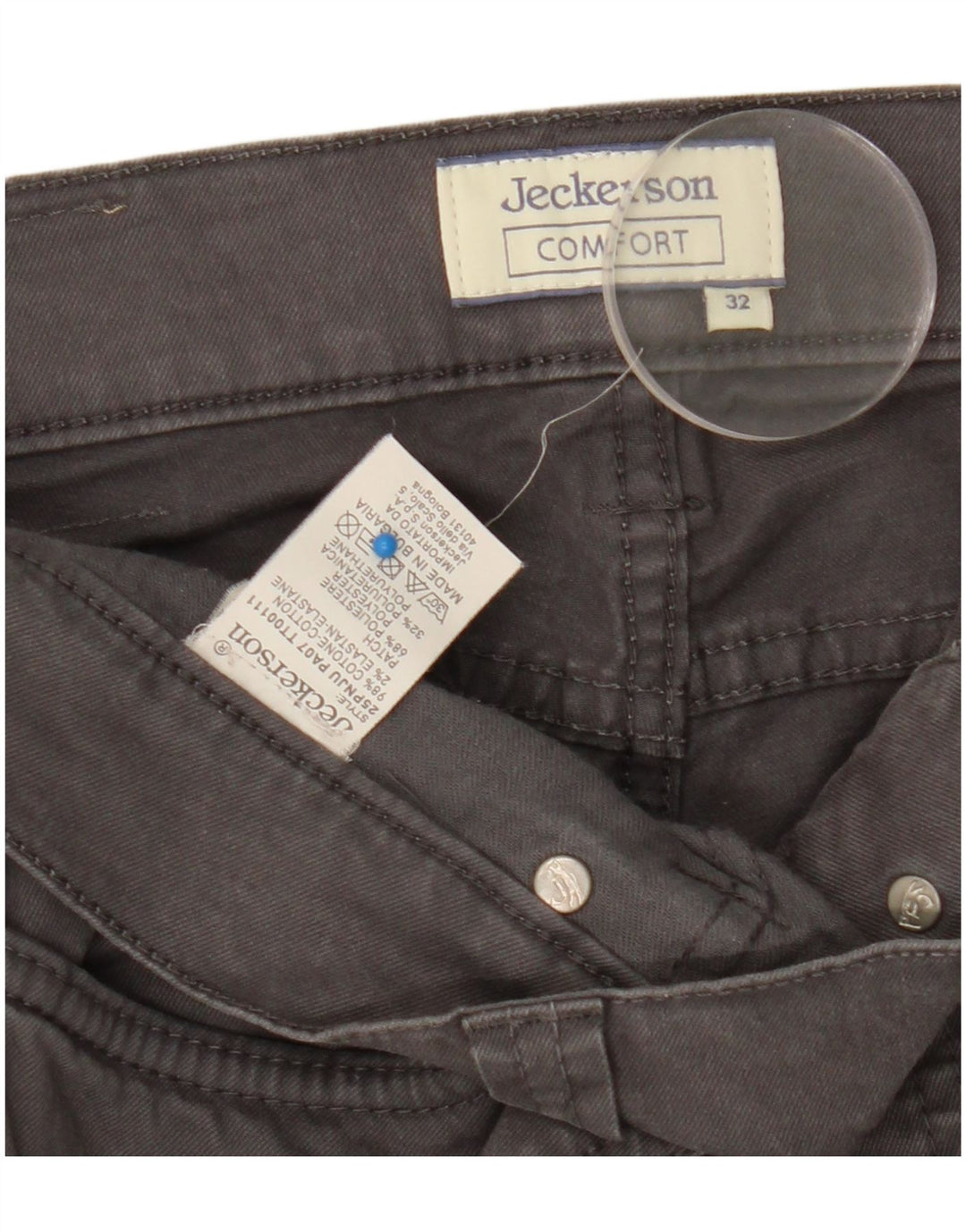 Jeckerson Γυναικείο Slim Jeans W32 L31 Γκρι βαμβακερό