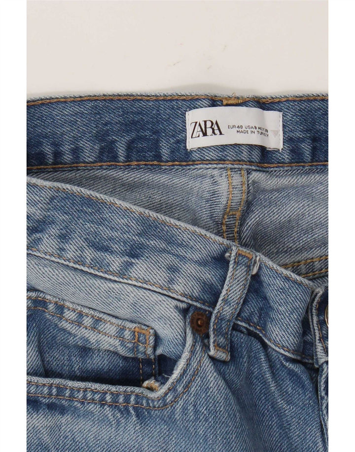 Zara Γυναικείο Straight Jeans EU 40 Medium W30 L33 Blue