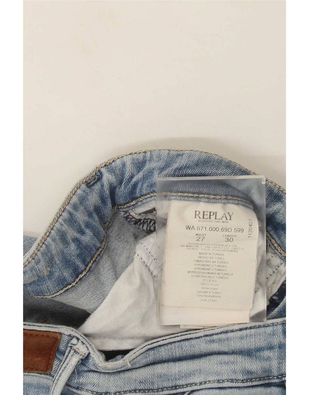 Replay Γυναικείο Slim Jeans W27 L30 Blue Cotton