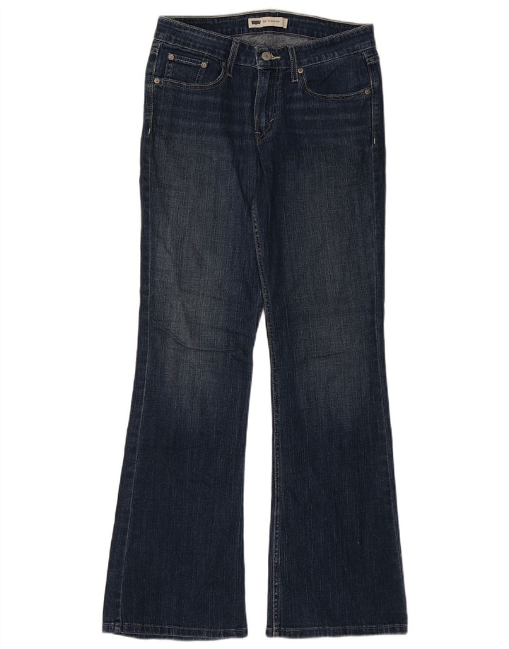 Γυναικείο τζιν Levi's 518 Super Low Bootcut W28 L32 Μπλε βαμβακερό