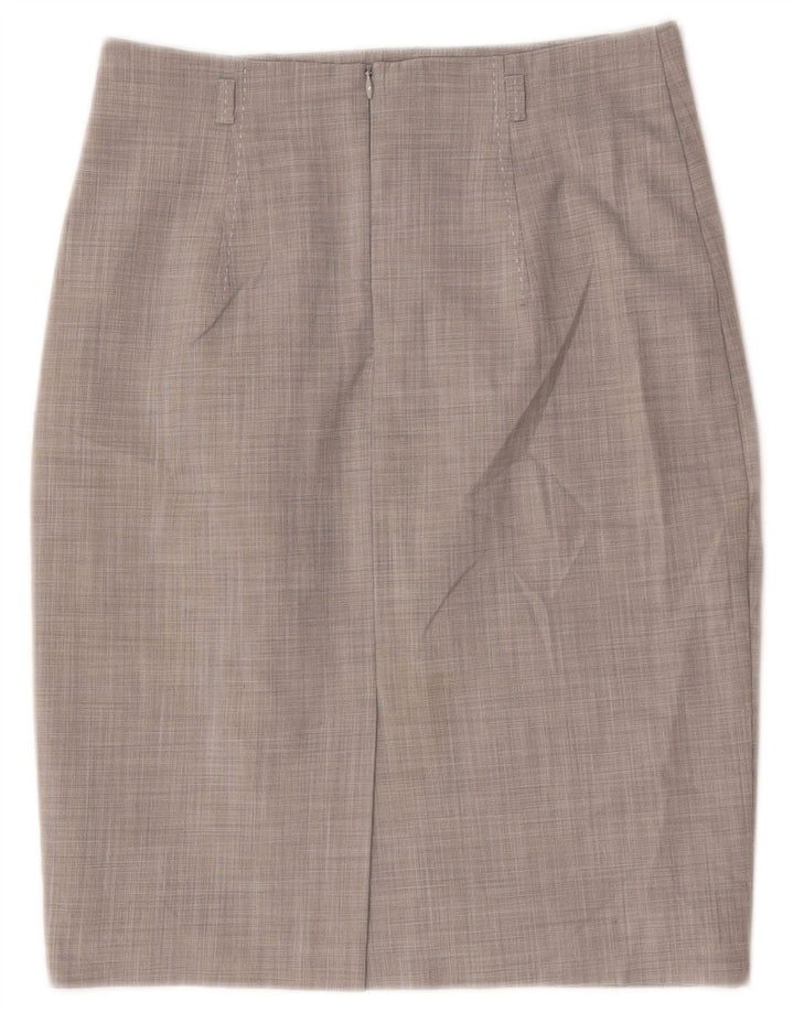 Marks & Spencer Γυναικεία Pencil Φούστα UK 10 Small W30 Grey Polyester