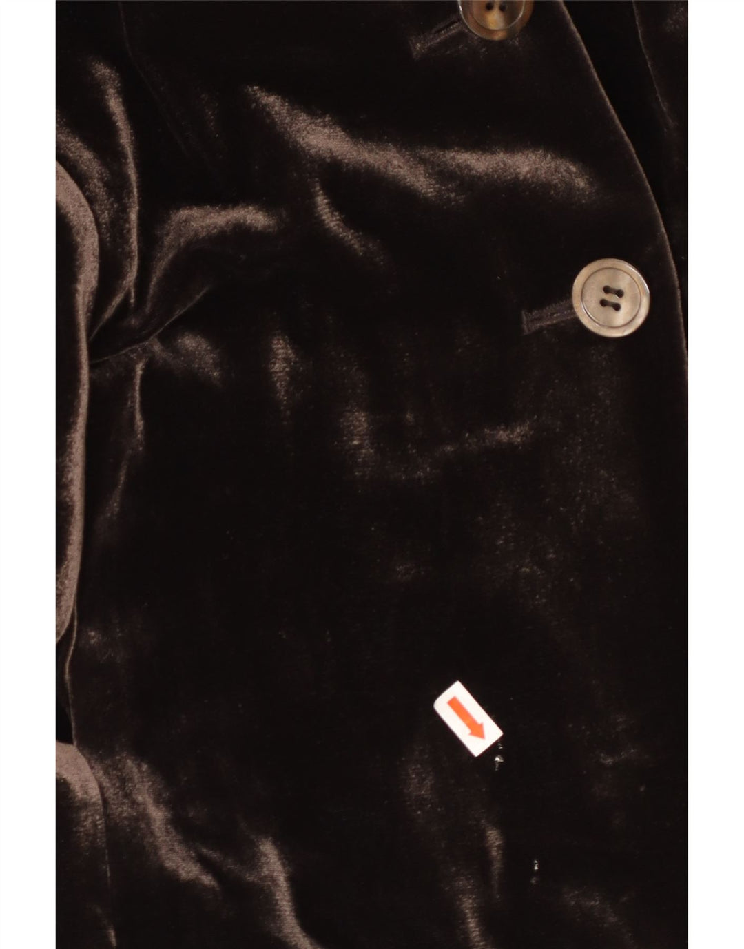 APRIORI Γυναικείο μπλέιζερ με 3 κουμπιά UK 14 Μεγάλο Καφέ Μεταξωτό