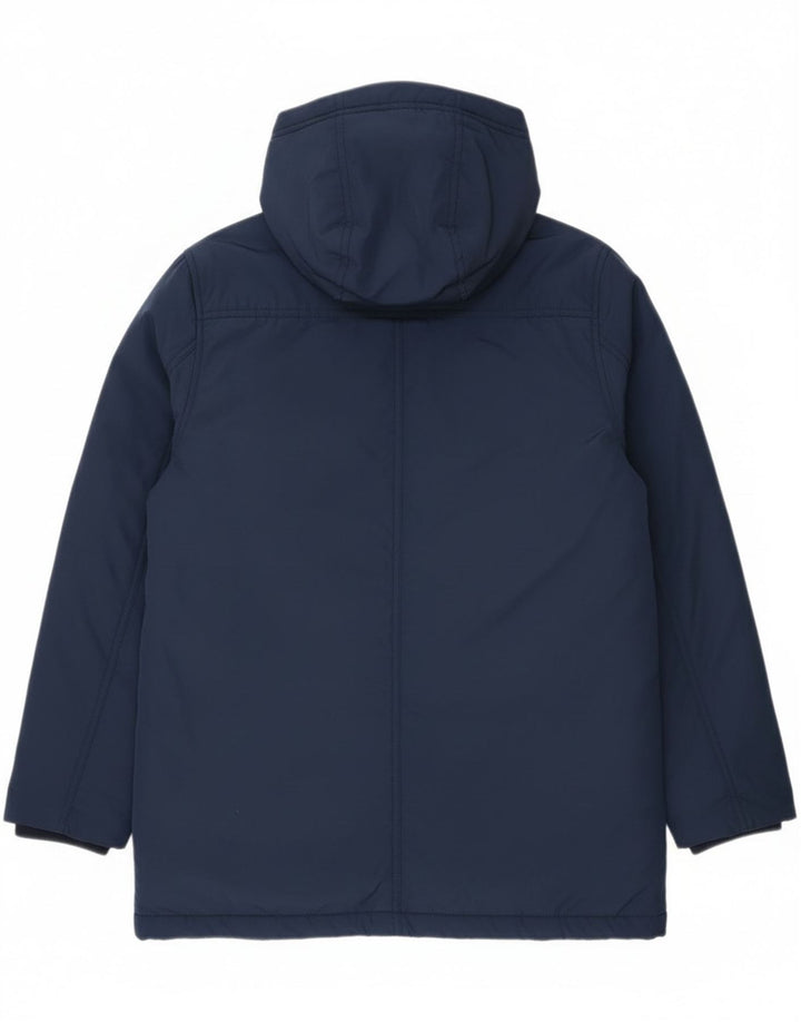Tommy Hilfiger Boys με κουκούλα με επένδυση παλτό 13-14 ετών Navy Blue Polyester