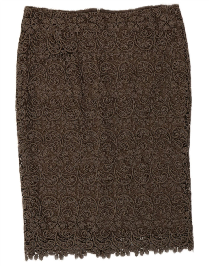 Marks & Spencer Γυναικεία ίσια φούστα Autograph UK 12 Medium W30 Khaki