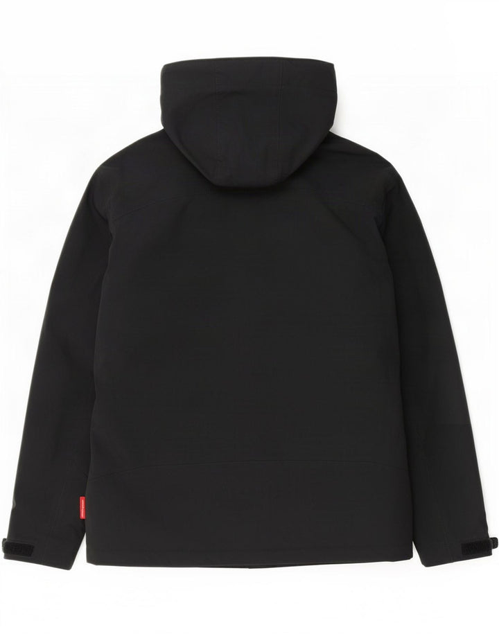 Γυναικείο μπουφάν βροχής με κουκούλα Engelbert Strauss UK 14 Medium Black Nylon