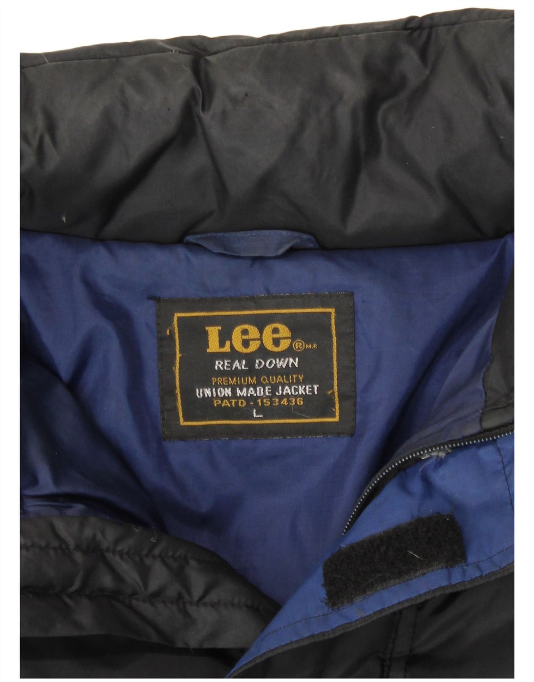 Lee Ανδρικό μπουφάν UK 40 Large Black Polyester
