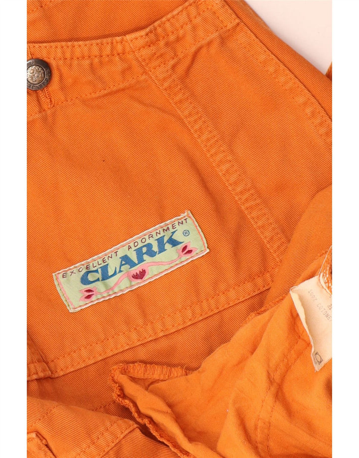 CLARK Γυναικείο φόρεμα Dungaree UK 14 Βαμβακερό μεσαίο πορτοκαλί