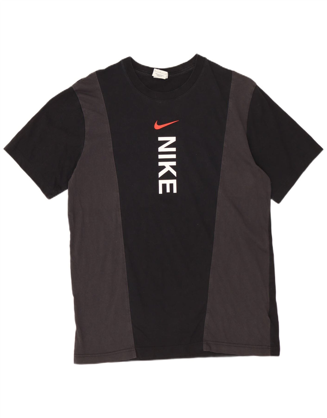 Ανδρικό γραφικό μπλουζάκι NIKE, μεσαίο μαύρο χρώμα, βαμβακερό