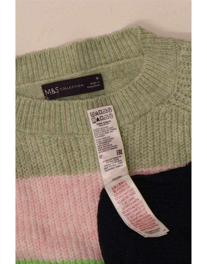 Marks & Spencer Γυναικείο πουλόβερ με λαιμόκαυστο UK 14 μεσαίο πολύχρωμο