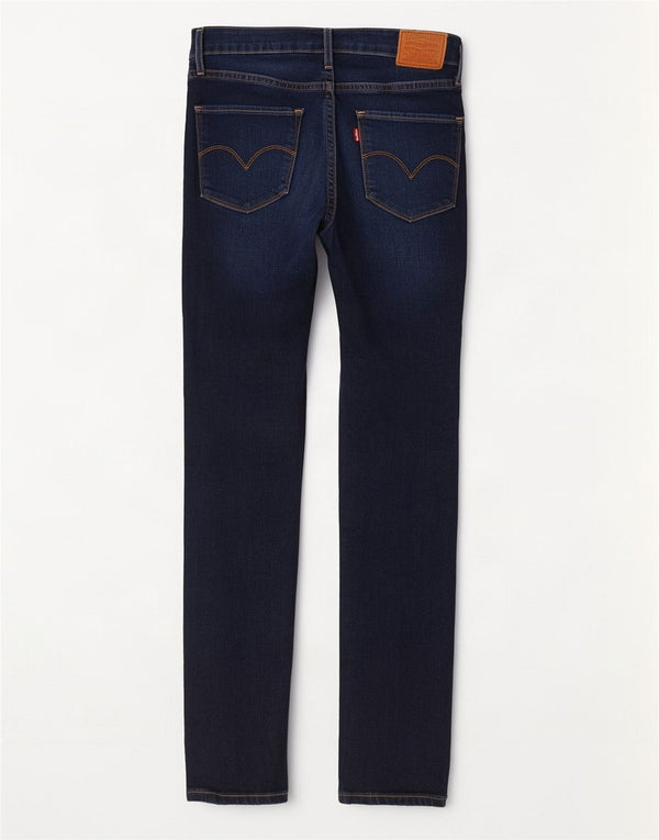 Γυναικεία Levi's 721 Ψηλόχρωμα Skinny Jeans W27 L28 Navy Blue Cotton