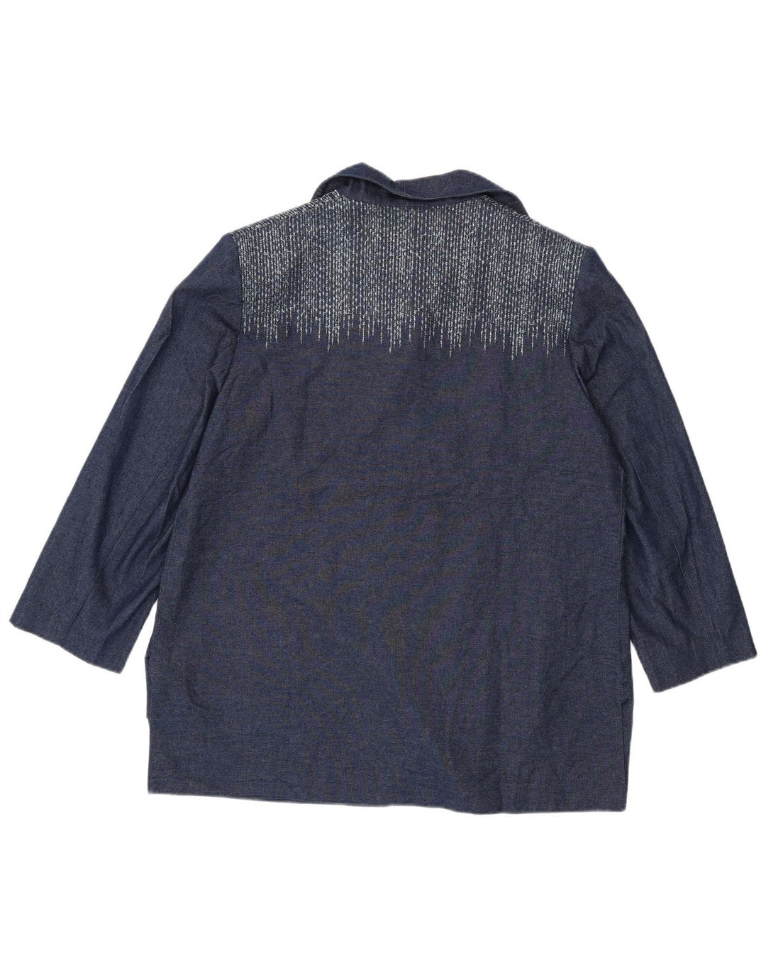 Ungaro γυναικείο μπουφάν μπλέιζερ με 3/4 μανίκια UK 16 μεγάλο μπλε ναυτικό