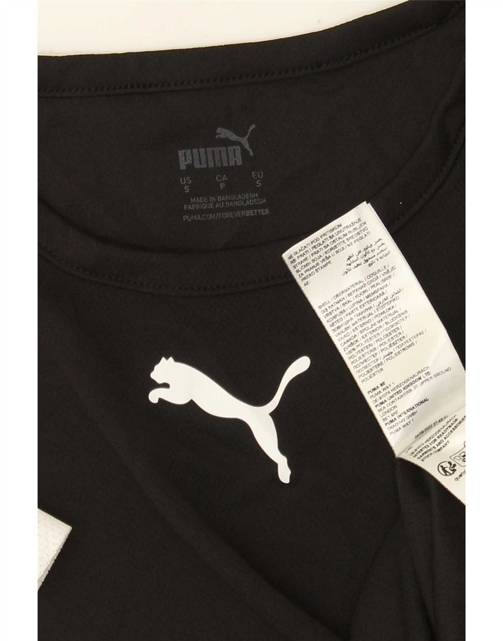 Ανδρικό T-Shirt Puma Top Small Black Colourblock Πολυεστέρας