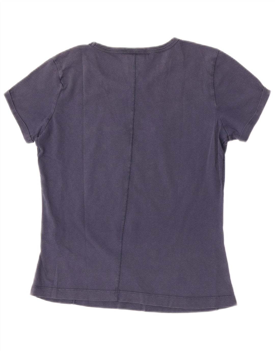 Champion Womens Graphic T-Shirt Top UK 12 Medium Navy Blue