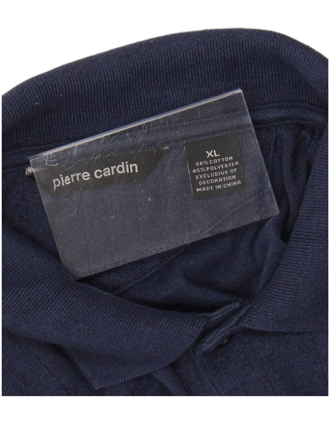 PIERRE CARDIN Ανδρικό πουκάμισο πόλο XL Navy Blue Cotton