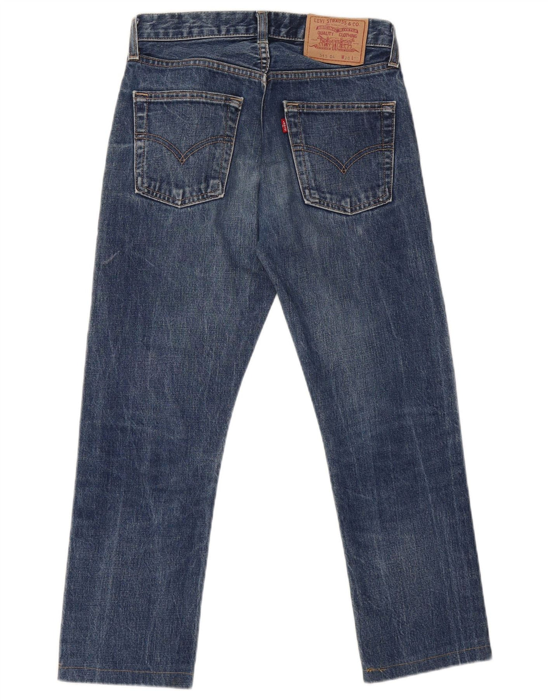 Levi's Mens 513 Slim Straight Cropped Jeans W28 L25 Μπλε βαμβακερό