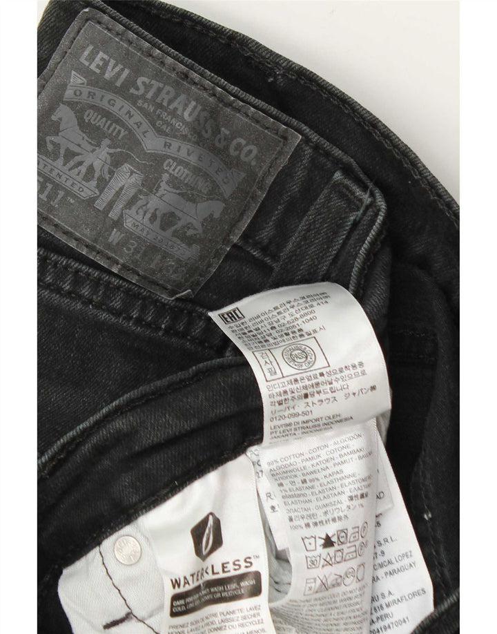 Levi's Mens 511 Slim Jeans W31 L32 Γκρι βαμβακερό