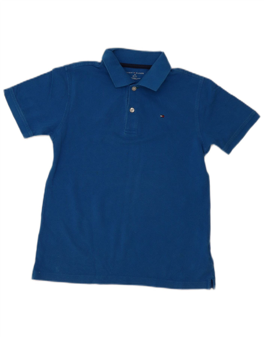 Tommy Hilfiger Boys Polo πουκάμισο 8-9 ετών Μεσαίο μπλε βαμβακερό